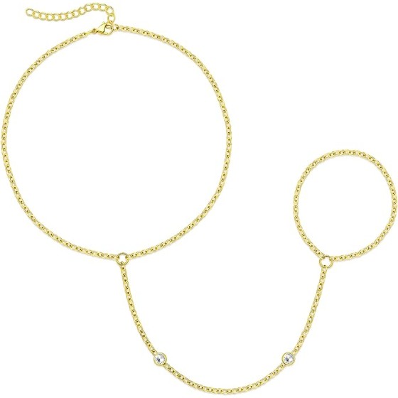 Gold Bracelets for Women Trendy,14K Gold Plated Dainty Stackable Paperclip Cuban Link Chain Bracelets, Simple Cute Cuff Bracelets Jewelry Set Adjustable 7"+2"
